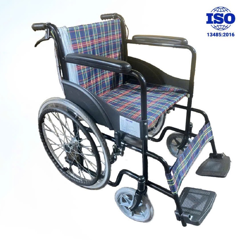 Xe Lăn Tiêu chuẩn sọc caro Oromi có thắng